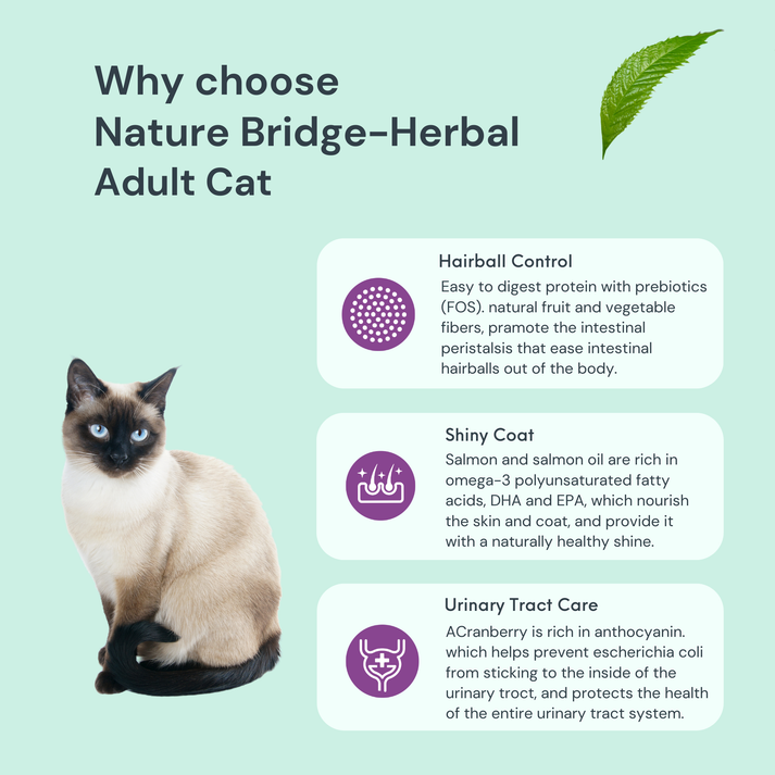 NatureBridge Herbal Complete Food for Beauty Cat for All Life stages