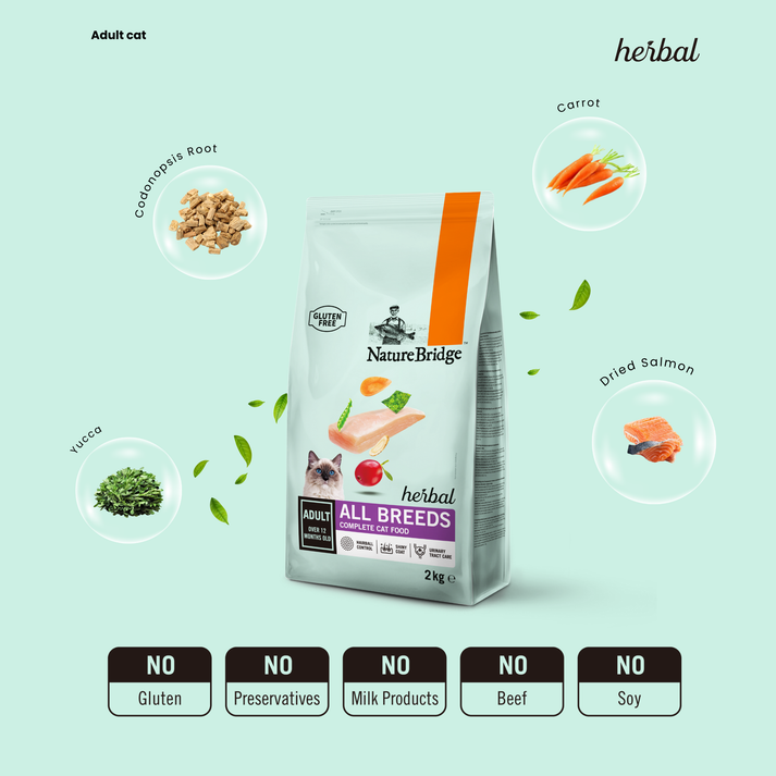 NatureBridge Herbal Complete Food for Beauty Cat for All Life stages